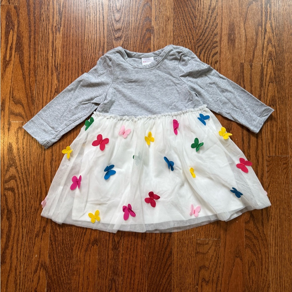 NWOT Hanna Andersson Butterfly Tulle Dress 18-24 Months